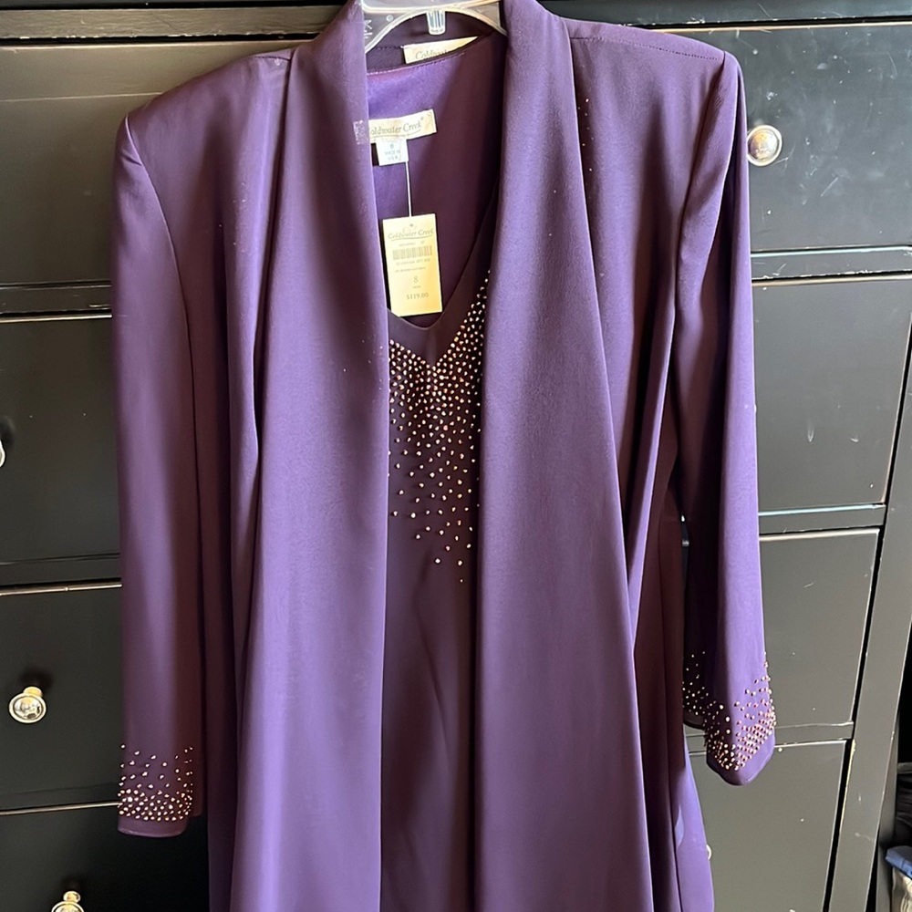 NWT Coldwater creek 2piece beaded dress